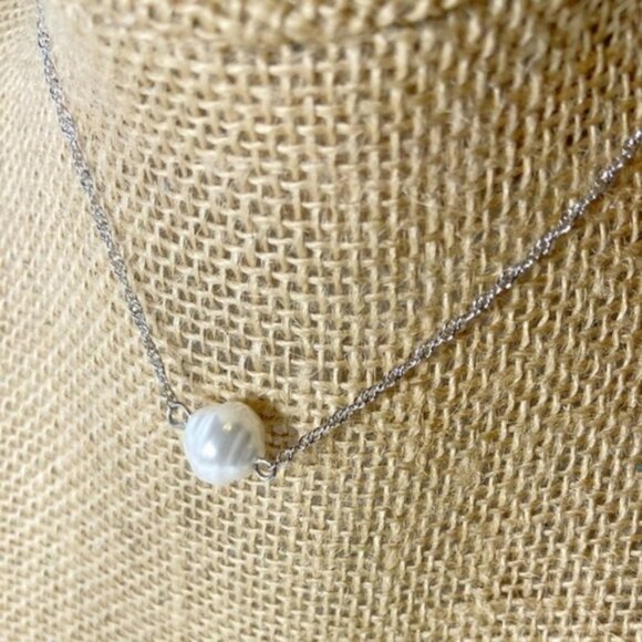 White and silver drops earrings selenite - Picture 1 of 1